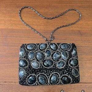 Stuart Weitzman beaded cocktail purse